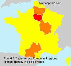Surname Qader in France Surname Qader in France