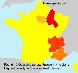 Surname Quacchia in France Surname Quacchia in France