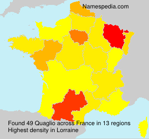 Surname Quaglio in France Surname Quaglio in France