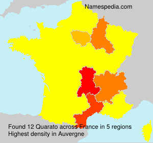 Surname Quarato in France Surname Quarato in France