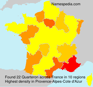 Surname Quarteron in France Surname Quarteron in France