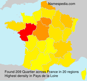 Surname Quartier in France Surname Quartier in France