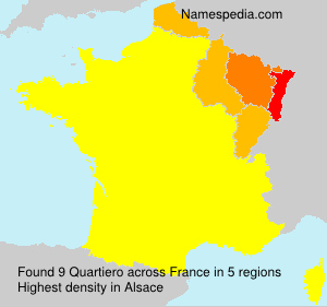 Surname Quartiero in France Surname Quartiero in France