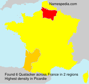 Surname Quatacker in France Surname Quatacker in France