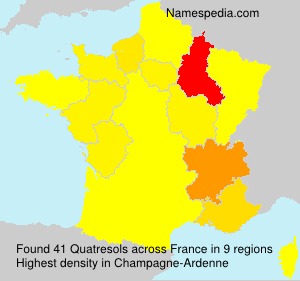 Surname Quatresols in France