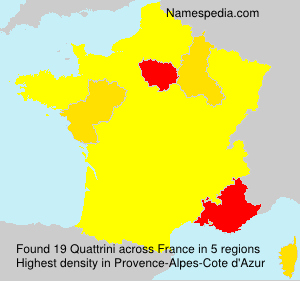 Surname Quattrini in France Surname Quattrini in France