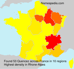 Surname Quencez in France Surname Quencez in France