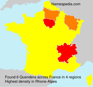 Surname Quendera in France Surname Quendera in France