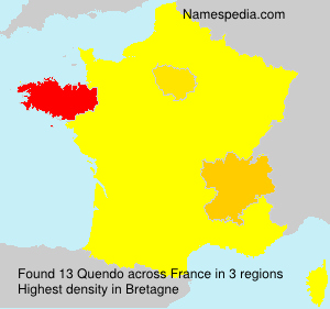 Surname Quendo in France Surname Quendo in France