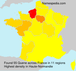 Surname Quene in France Surname Quene in France