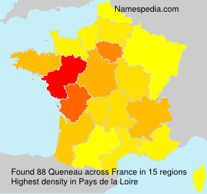 Surname Queneau in France Surname Queneau in France