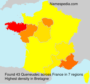 Surname Queneudec in France Surname Queneudec in France