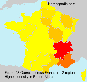Surname Quercia in France Surname Quercia in France