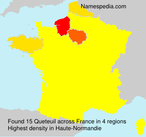 Surname Queteuil in France Surname Queteuil in France