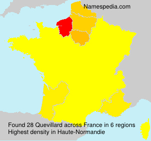 Surname Quevillard in France Surname Quevillard in France