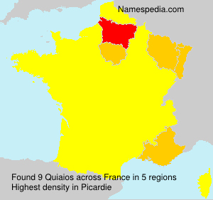 Surname Quiaios in France Surname Quiaios in France