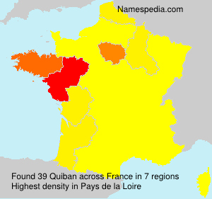 Surname Quiban in France Surname Quiban in France