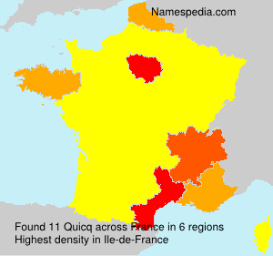 Surname Quicq in France Surname Quicq in France