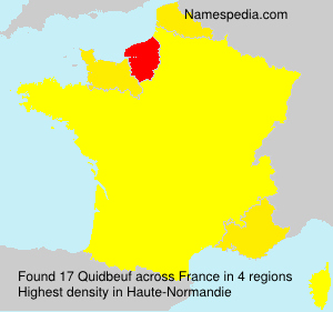 Surname Quidbeuf in France Surname Quidbeuf in France