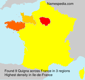 Surname Quigna in France Surname Quigna in France