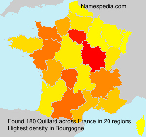 Surname Quillard in France Surname Quillard in France