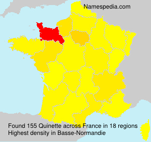 Surname Quinette in France Surname Quinette in France