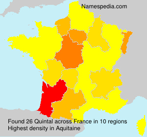 Surname Quintal in France Surname Quintal in France