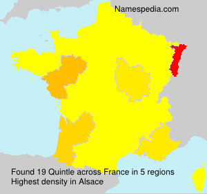 Surname Quintle in France Surname Quintle in France