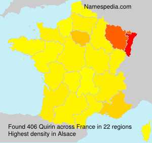 Surname Quirin in France Surname Quirin in France