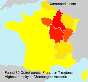 Surname Quirot in France Surname Quirot in France