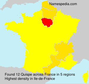 Surname Quispe in France Surname Quispe in France