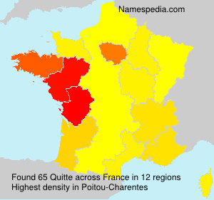 Surname Quitte in France Surname Quitte in France