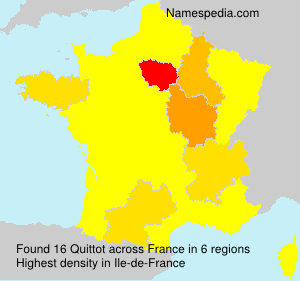 Surname Quittot in France Surname Quittot in France