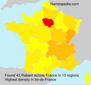 Surname Rabant in France Surname Rabant in France