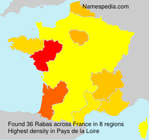 Surname Rabas in France Surname Rabas in France