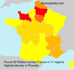 Surname Rabaut in France Surname Rabaut in France