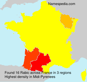 Surname Rabic in France Surname Rabic in France