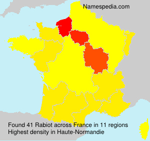 Surname Rabiot in France Surname Rabiot in France