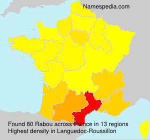 Surname Rabou in France Surname Rabou in France