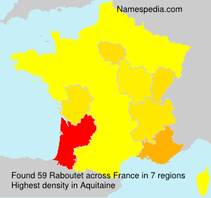 Surname Raboutet in France Surname Raboutet in France