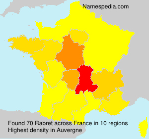 Surname Rabret in France Surname Rabret in France