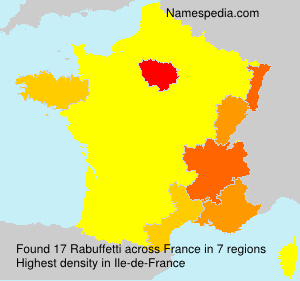 Surname Rabuffetti in France Surname Rabuffetti in France