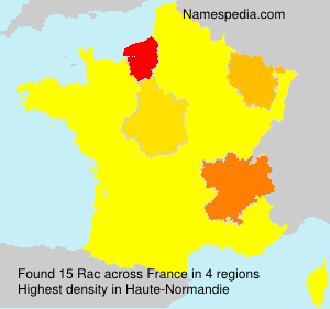 Surname Rac in France Surname Rac in France