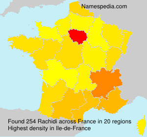 Surname Rachidi in France Surname Rachidi in France