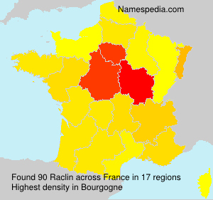 Surname Raclin in France Surname Raclin in France