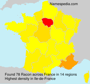 Surname Racon in France Surname Racon in France