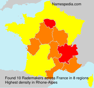 Surname Rademakers in France Surname Rademakers in France