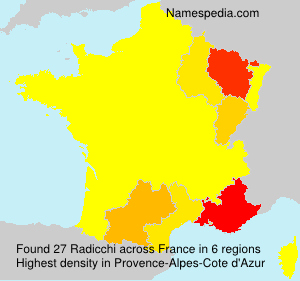Surname Radicchi in France Surname Radicchi in France