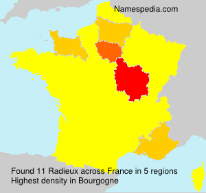 Surname Radieux in France Surname Radieux in France