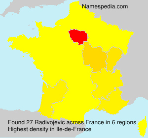 Surname Radivojevic in France Surname Radivojevic in France